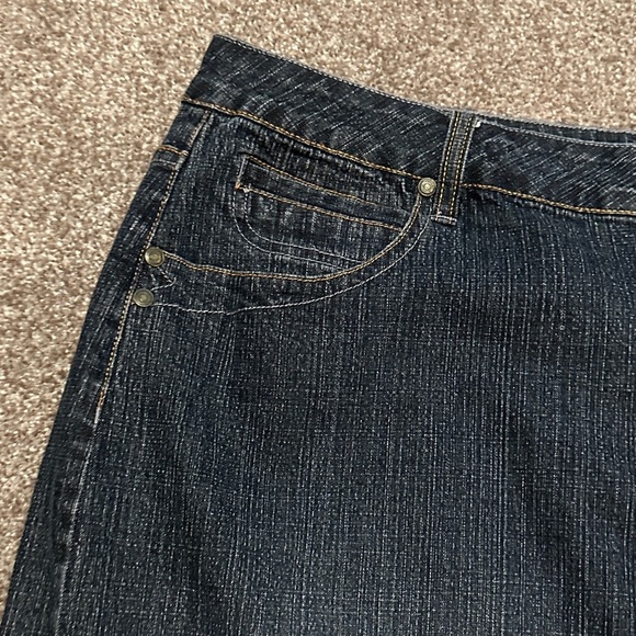 Y2K No Boundaries Stretch Denim Maxi Jean Skirt Front Slit Juniors Plus Size 21 - Picture 3 of 16